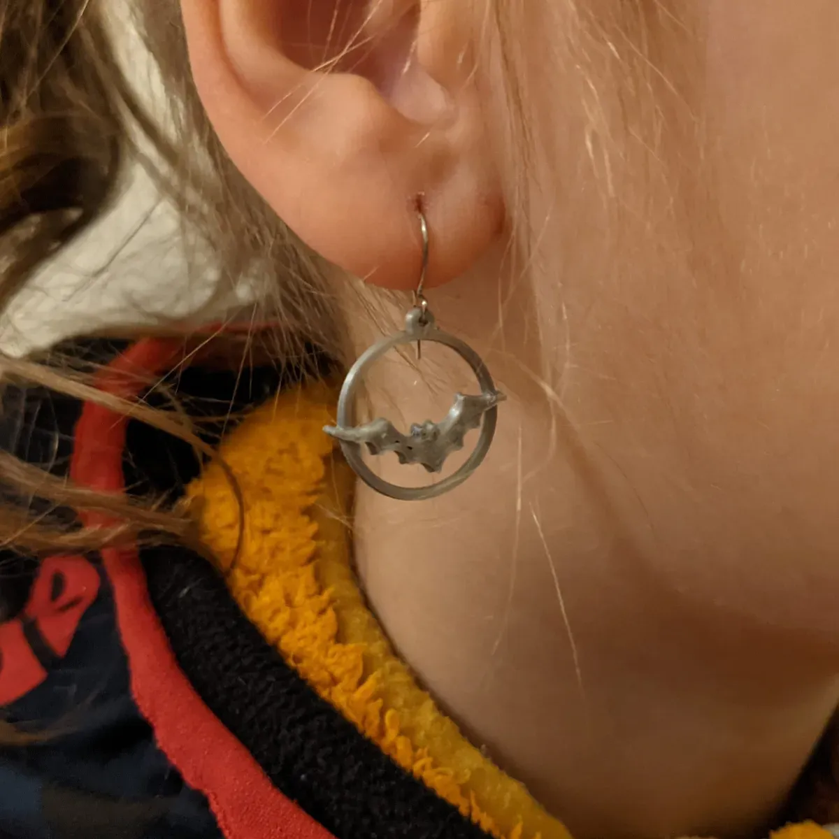 Bat Earrings view 2