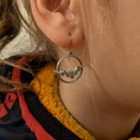 Bat Earrings view 2
