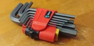 Wera Hex plus key set wall holder