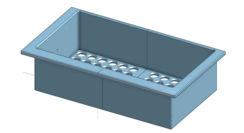 Two piece strainer