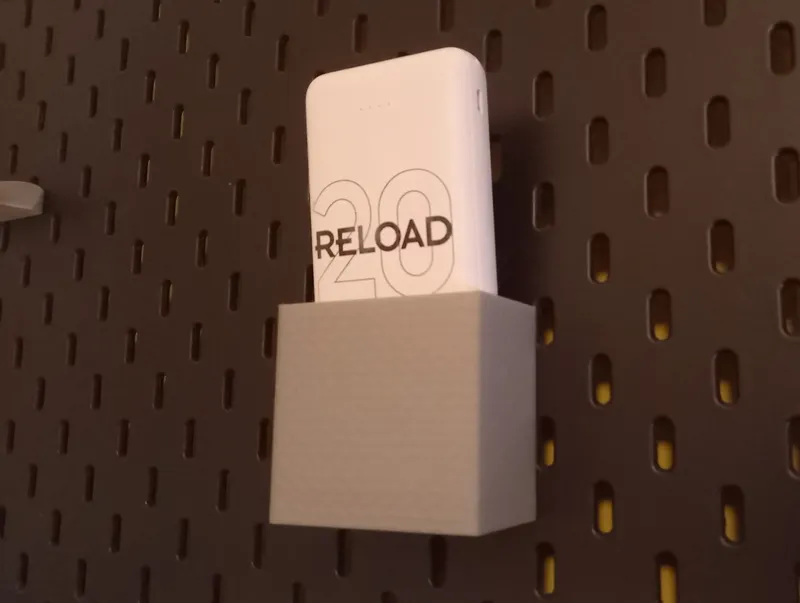 Parametric Powerbank holder for IKEA SKÅDIS