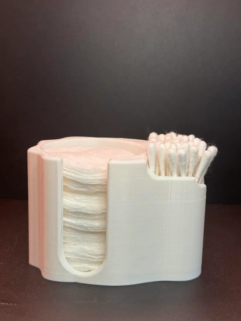 Cotton buds & makeup remover tampons holder