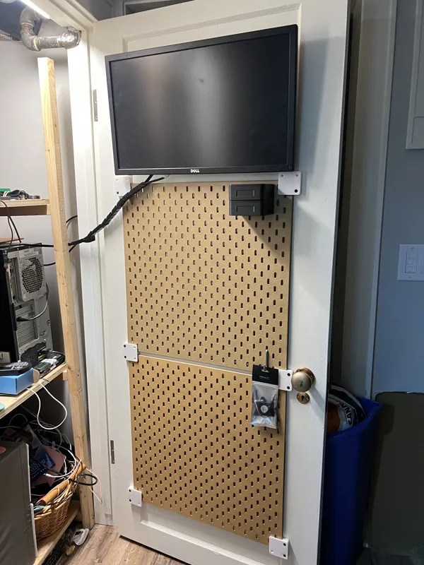 Ikea Pegboard "SKÅDIS" Door Mount: Multi-panel Mount