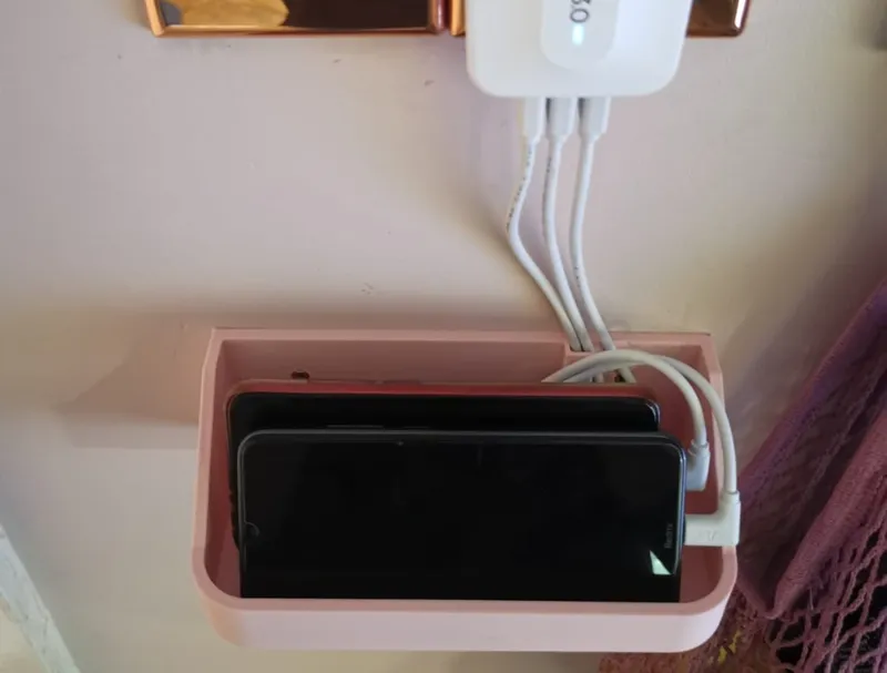 Phone Charging Shelf Wall Mountable