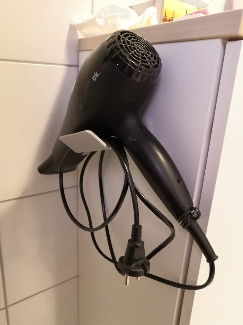 hair dryer hanger