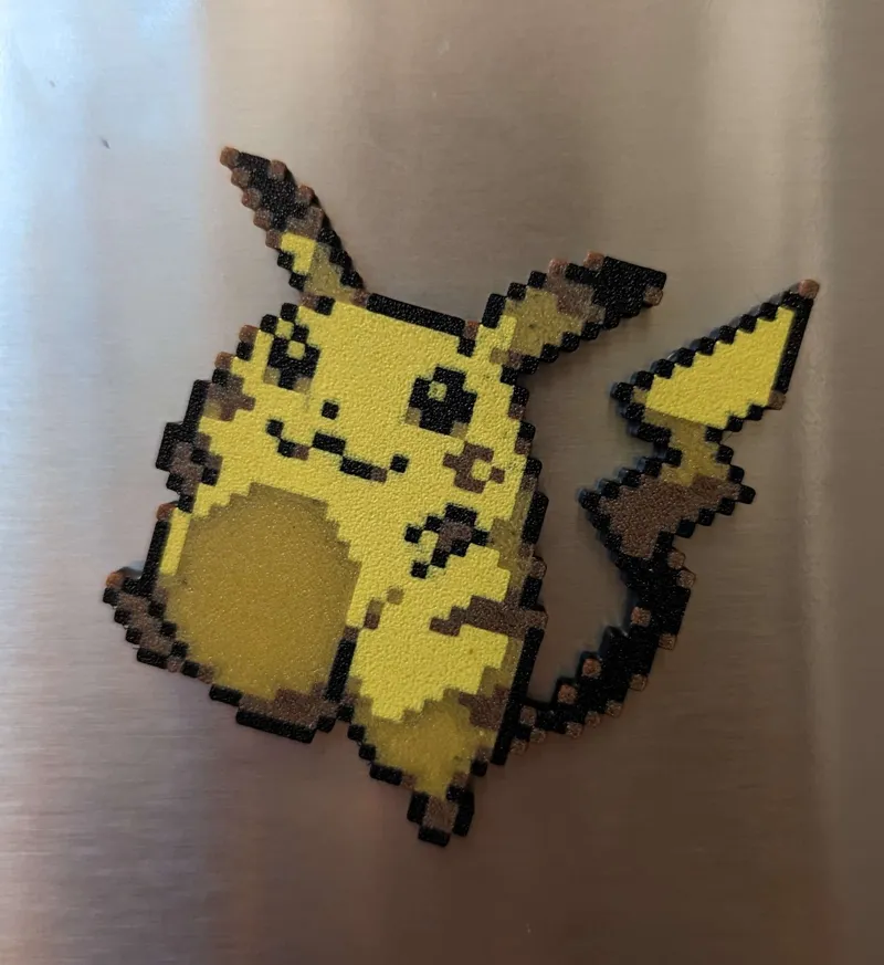 AMS Gen1 Pikachu Pixel Magnet