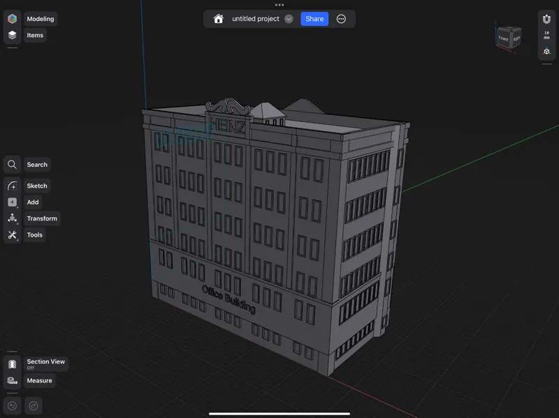 HO scale (1/87th) Heinz office building 