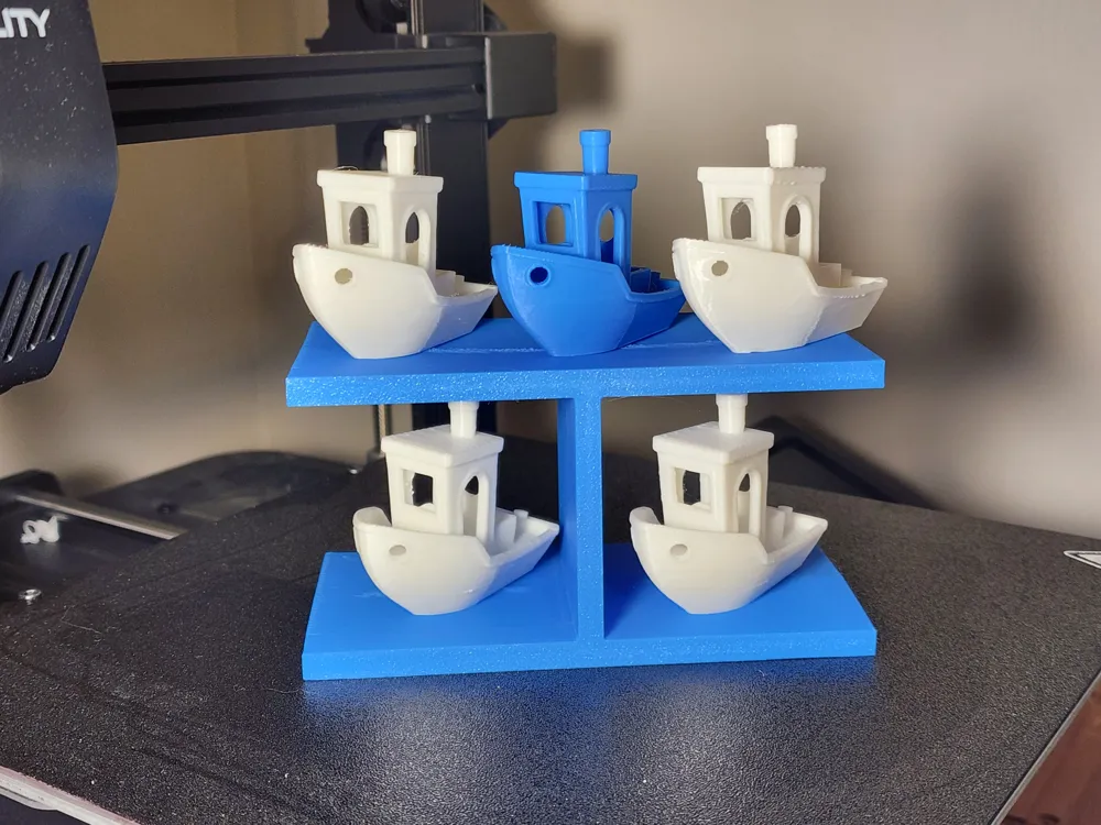 Mini Benchy Shelf, Holds 5 angled Benchy or 6 Straight benchy - Free 3D ...