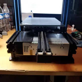 A10M Ender 3 / Pro Front power supply mount (Hole/Flush Remix)