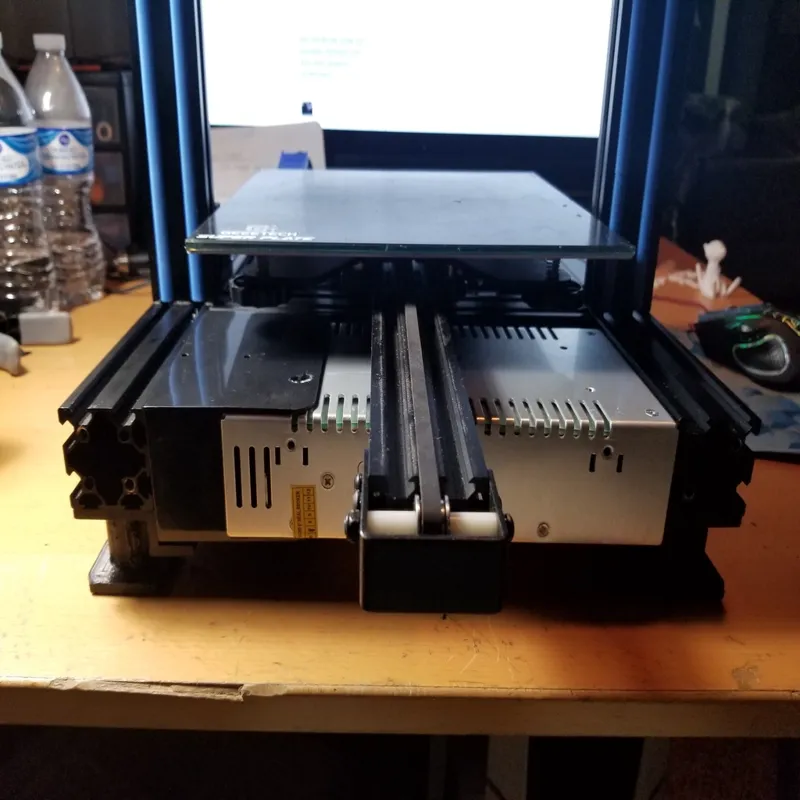 A10M Ender 3 / Pro Front power supply mount (Hole/Flush Remix)