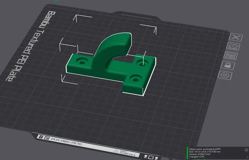 3 mounting point hook