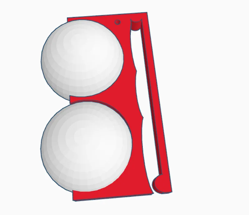 Golf Ball Holder Clip ( 2 balls)
