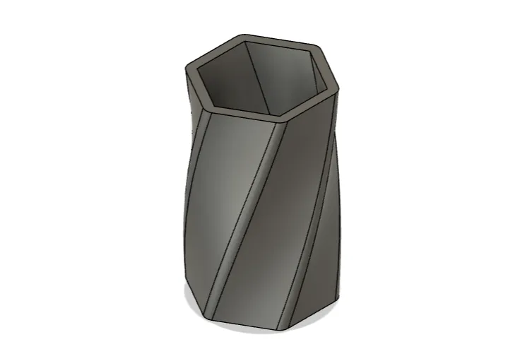 Hexagon pencil holder