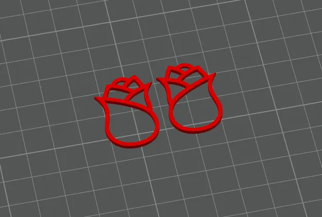 Rose Earrings view 2