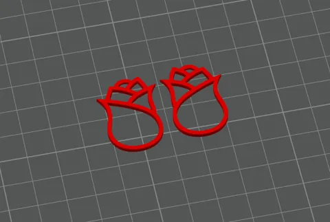 Rose Earrings view 2