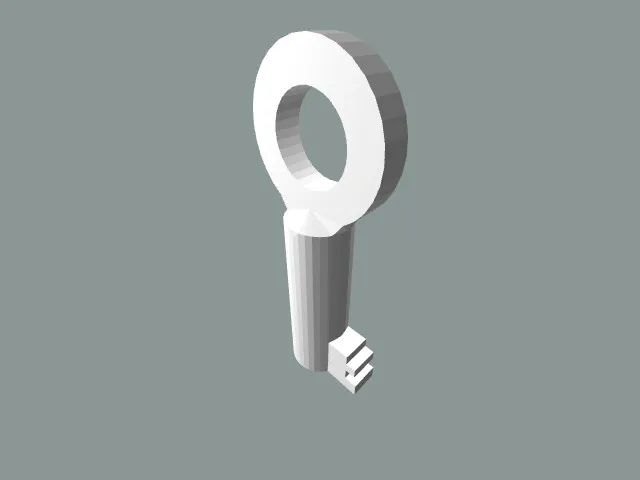 Dutch Style Handcuff Key  - fixed
