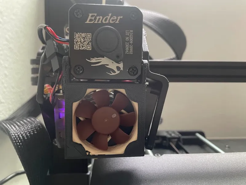 Ender 3 V3 SE Lighter 4010 Fan Shroud Diffuser