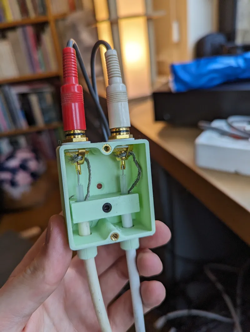 COAX to RCA cable connection box