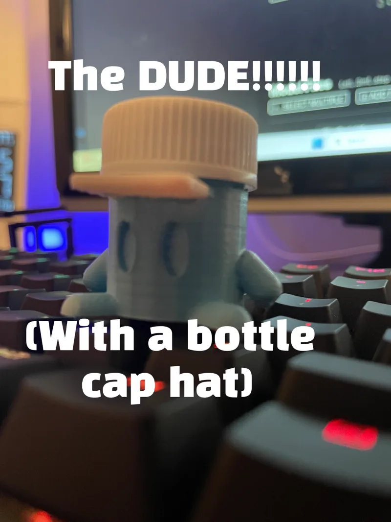 The Dude - With A Bottle Cap Hat!