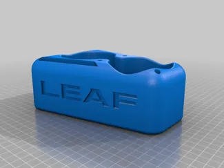 Nissan LEAF rear cupholder logo remix