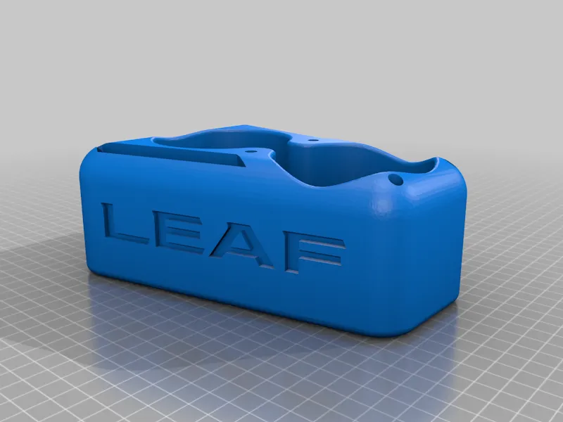 Nissan LEAF rear cupholder logo remix