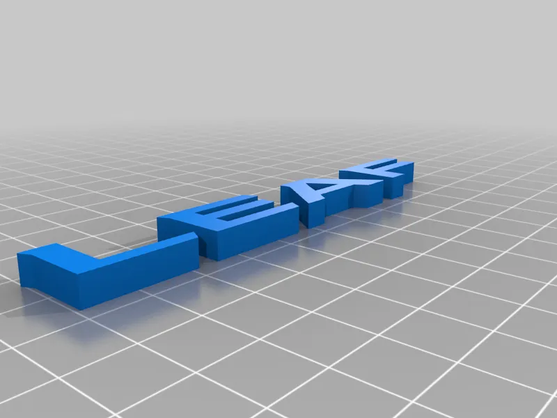 Nissan LEAF logo text