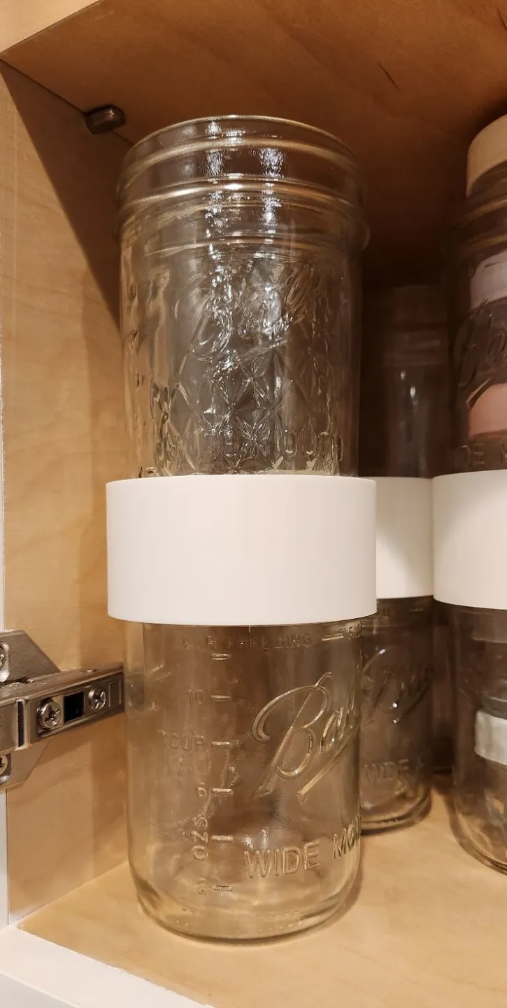 Wide Mouth Round Bottom Mason Jar Stacker