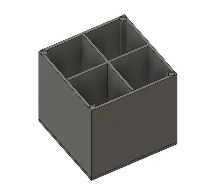 Box with magnets and a secret compartment