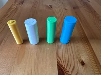 Dummy Li-Ion Batteries - 18650, 26650, 21700, 26700 for testing and mockups, fast printing