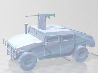 US military Hummer / Humvee weaponized