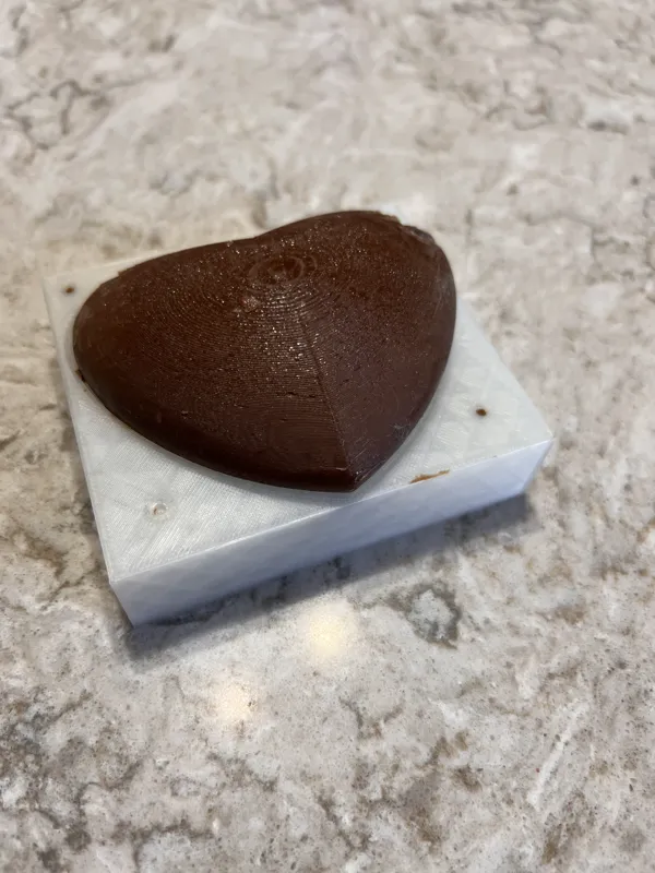 Moule à chocolat en forme de cœur