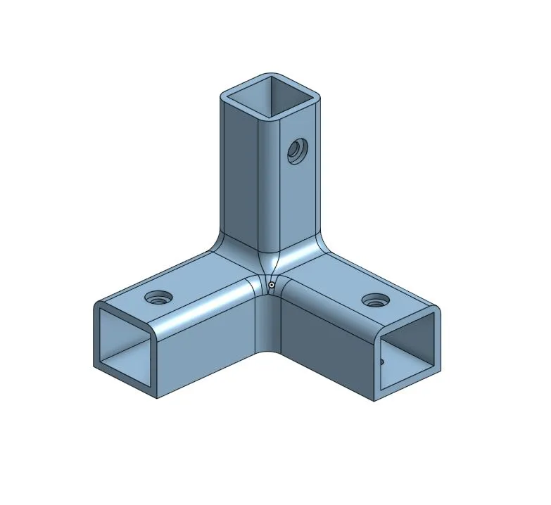 20x20 square tube corner bracket