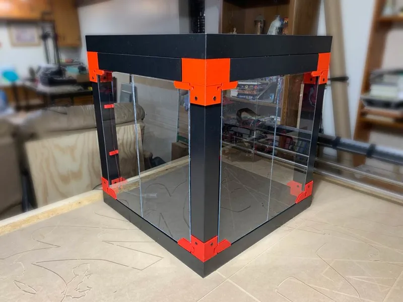 (V2) For BIQU B1, DIY Enclosure, Remix of Prusa V2 IKEA Lack Enclosure, extra doors (opens 3 sides)