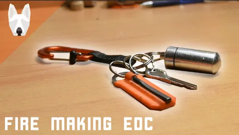 Key chain ferro rod kit