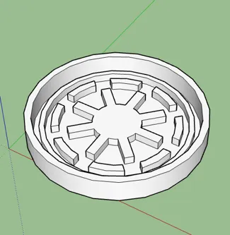 star wars grand army of the republic cookie cutter/mould