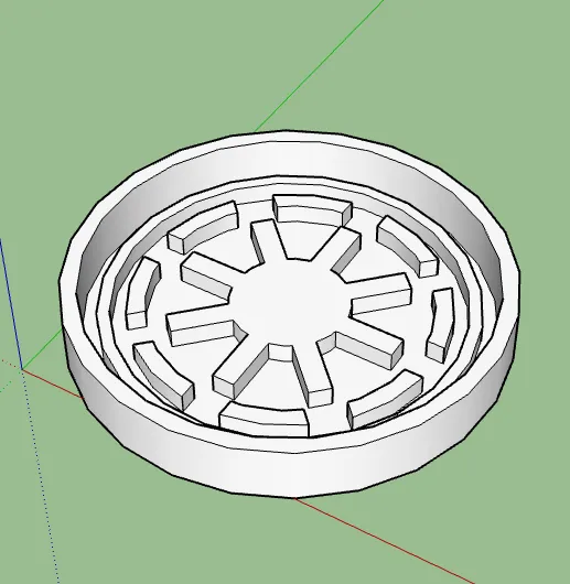 star wars grand army of the republic cookie cutter/mould