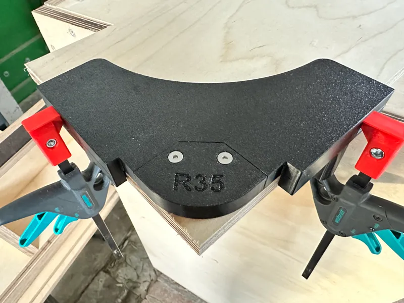 Ecken-Frässchablone (Radius Milling Set Metric)
