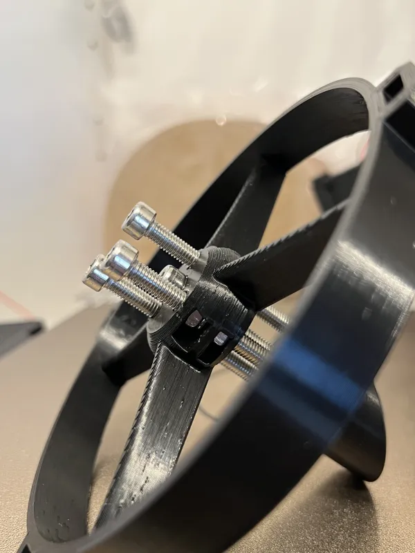 Metric Spider for HadleyTelescope - No Pauses -mNut insert after print finished [Hubble Version]