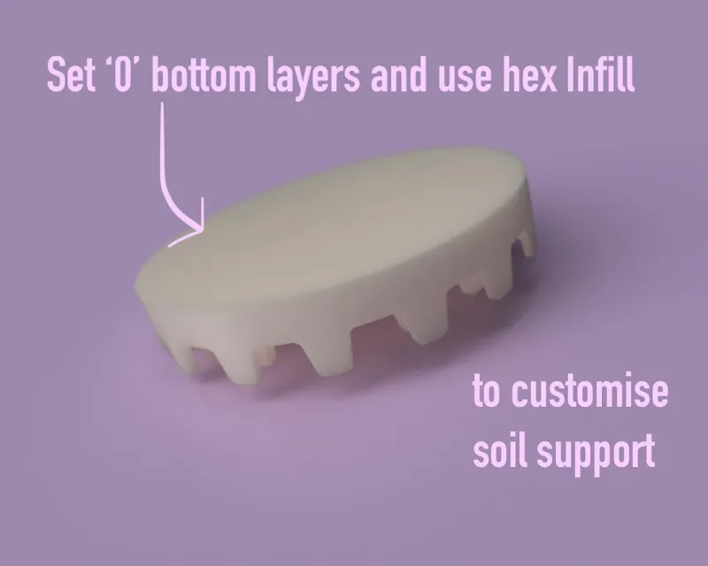 Soil Drainage Puck to put in Vase Mode Plant Pots