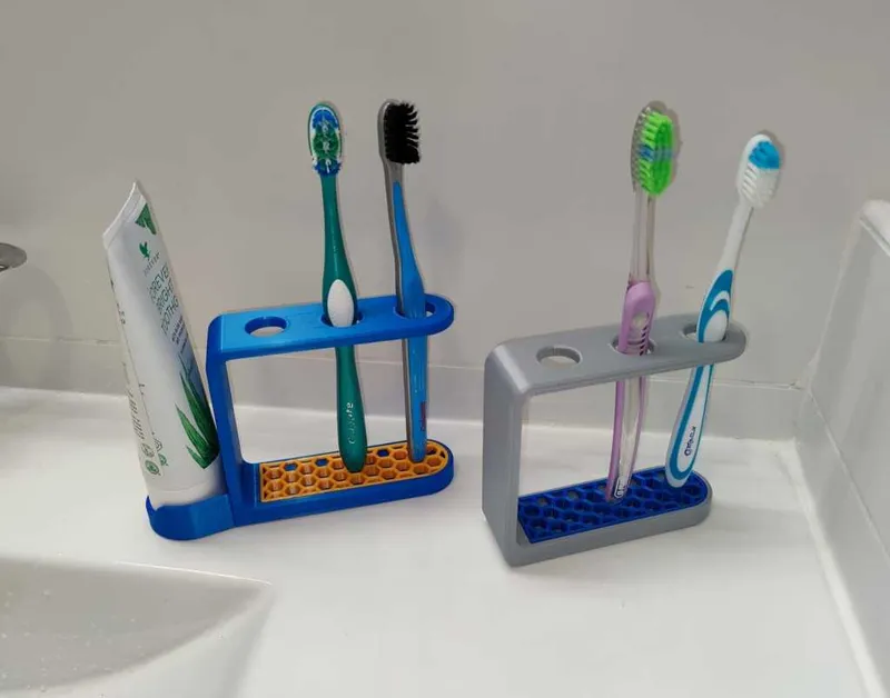 Tooth bush and Tooth paste holders