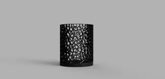 Voronoi pattern pencil holder