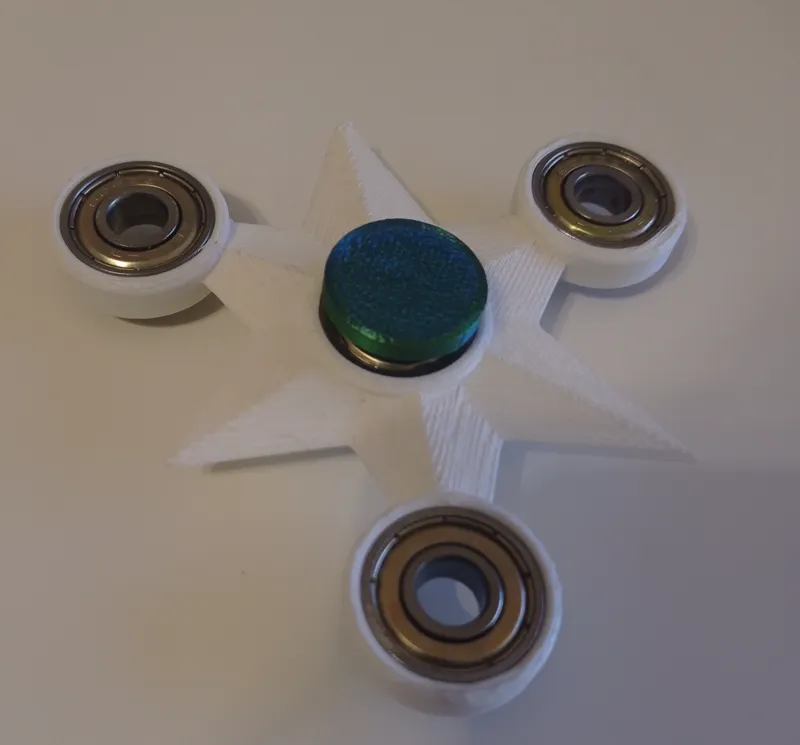 Star Shaped Fidget Spinner with Cap