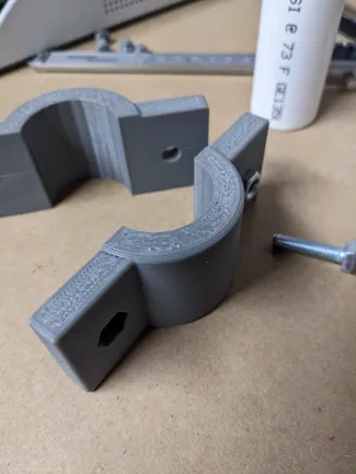 1 inch PVC clamp 2 part