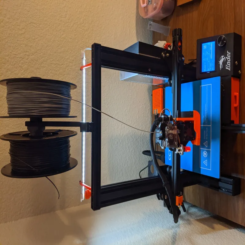 Ender-3 or 2020 Minimalist LED Light Bar Holder