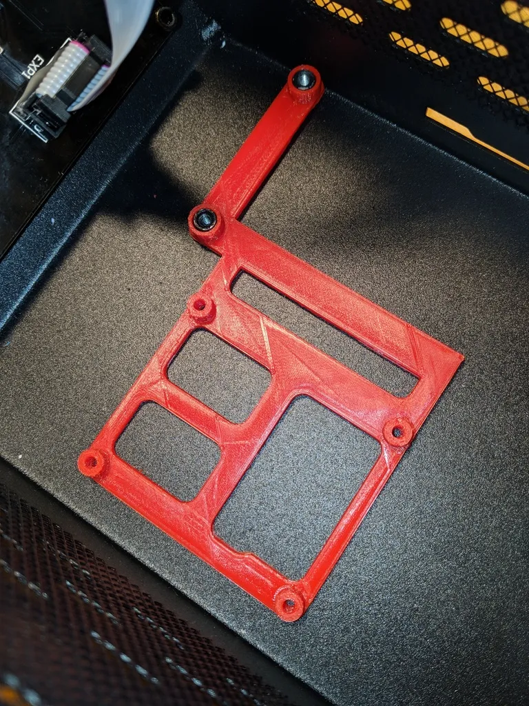 Shorter (Z- 6mm) MOSFET Mounting Bracket for Monoprice Maker Select V2.1, Cocoon Create, Wanhao i3