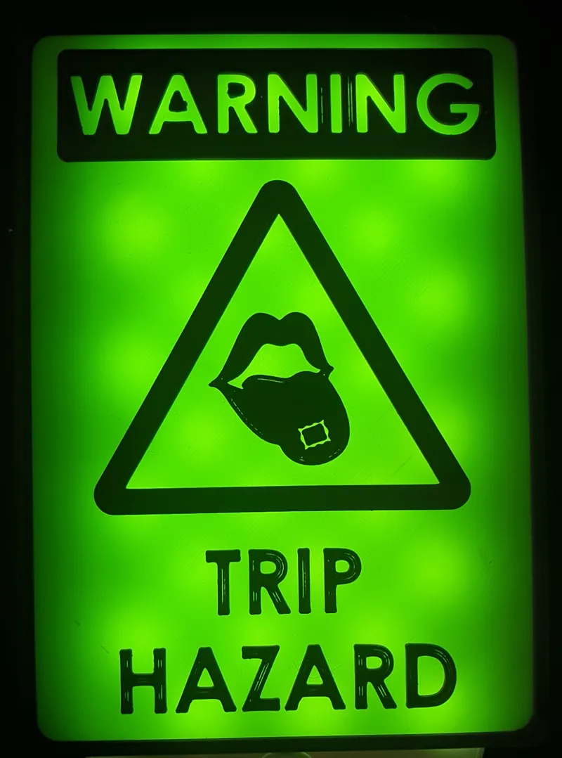 Trip Hazard Sign (100x140mm)