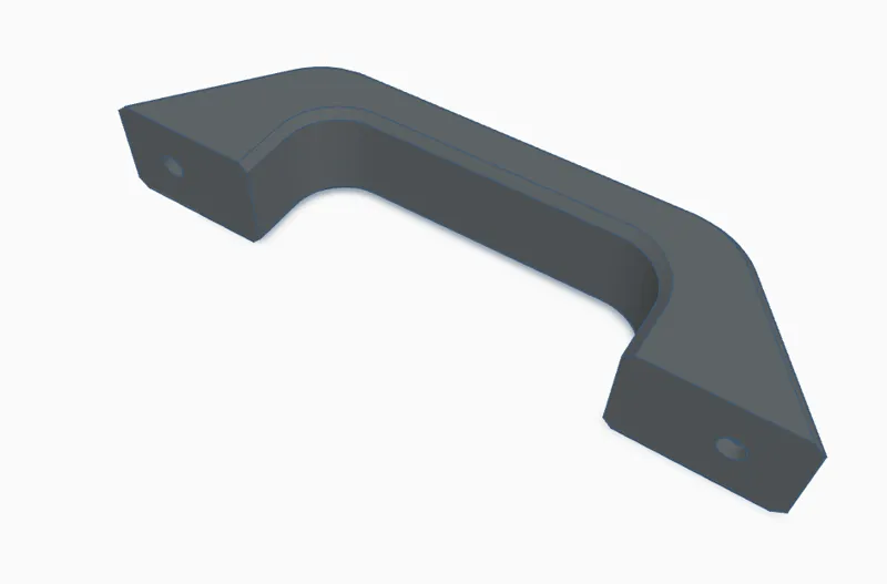 handle with screw holes