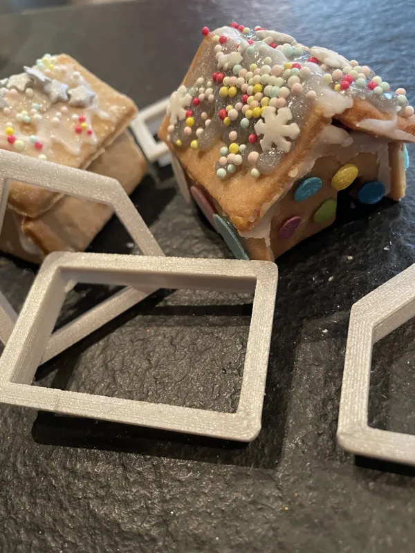 (Mini-)Lebkuchenhaus Ausstechformen / Gingerbread house Cookie Cutter