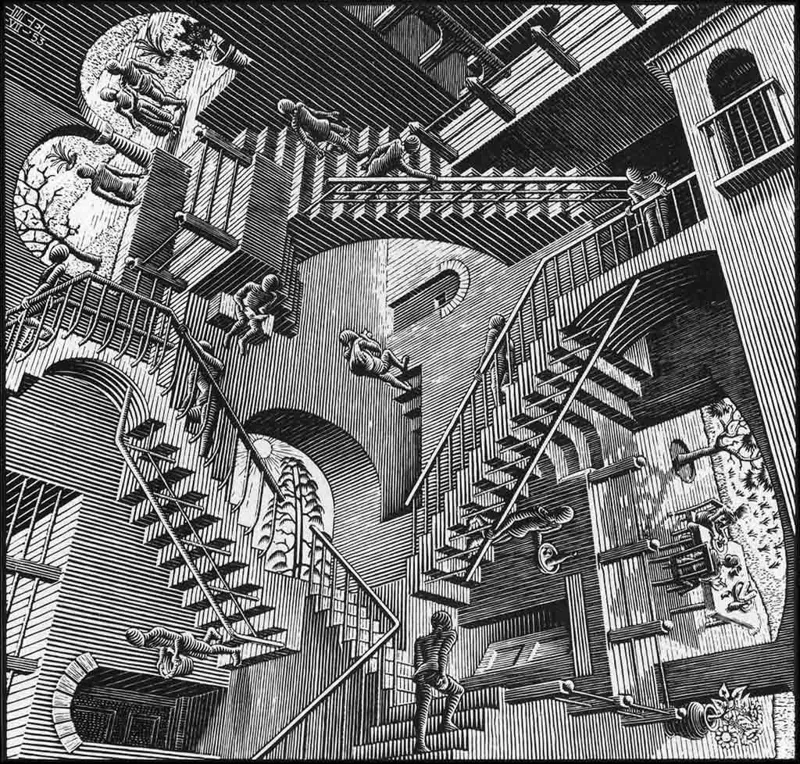Relativity - Escher (Hueforge)