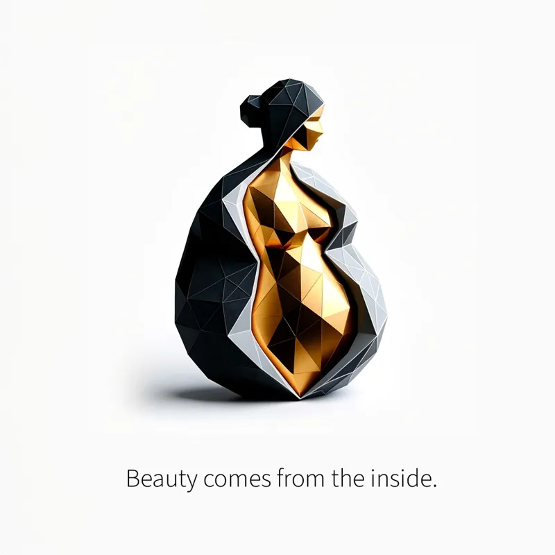 Beauty comes from the Inside - Mind Craft Sculpture free!